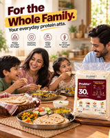 Family enjoying rotis made with Pro Atta 30 everyday high protein atta