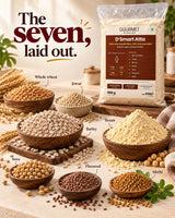 D'Smart multigrain atta 900g pack – 7 grains and seeds
