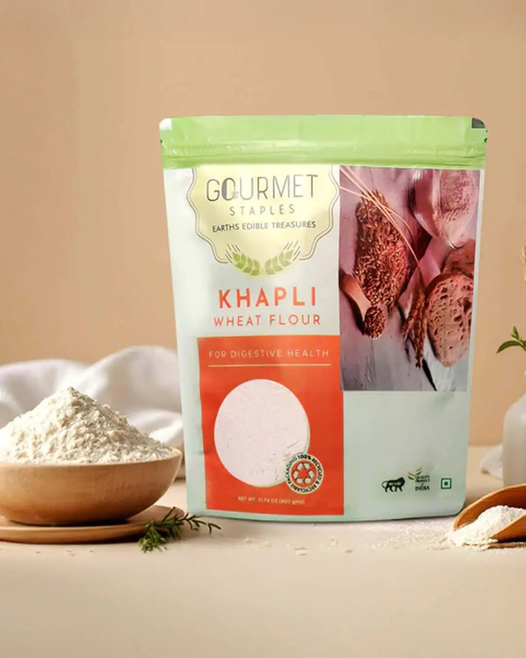Gourmet Staples Khapli Wheat Flour for Digestive Health and Healthy Rotis
