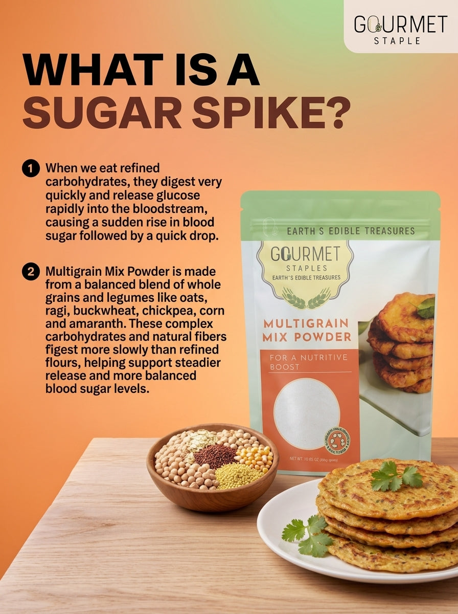 Gourmet Staples Multigrain Mix Powder for Balanced Blood Sugar and Healthy Breakfast