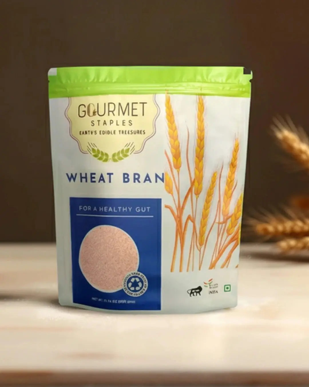 Gourmet Staples Wheat Bran High Fiber Flour for Healthy Digestion